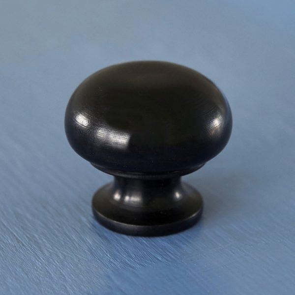 Ebony Wood Bun Cabinet Knob