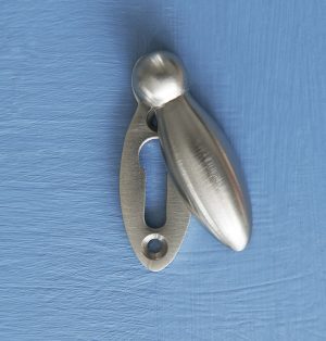 Peardrop Escutcheon - Satin Nickel