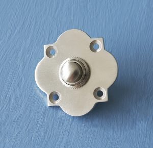 Quatrefoil Bell Push - Satin Nickel