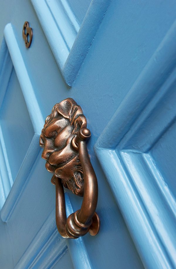 Large Lions Head Door Knocker - Autumn Bronze - Image 3