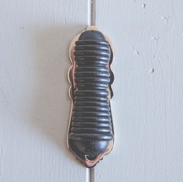 Bishop Escutcheon in Ebonised Wood - Nickel save 50% - Image 2