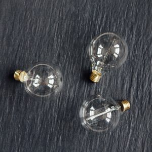Filament Light Bulb - 9.5cm Globe save 20%