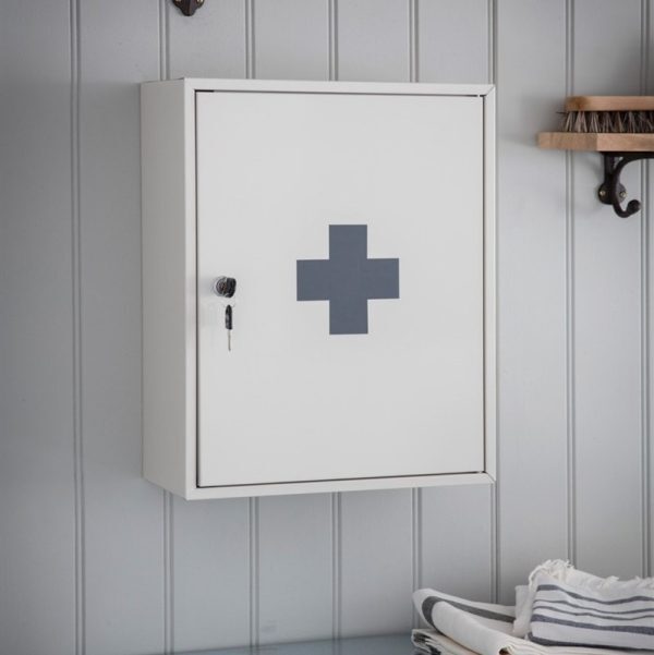 First Aid Wall Cabinet - Chalk
