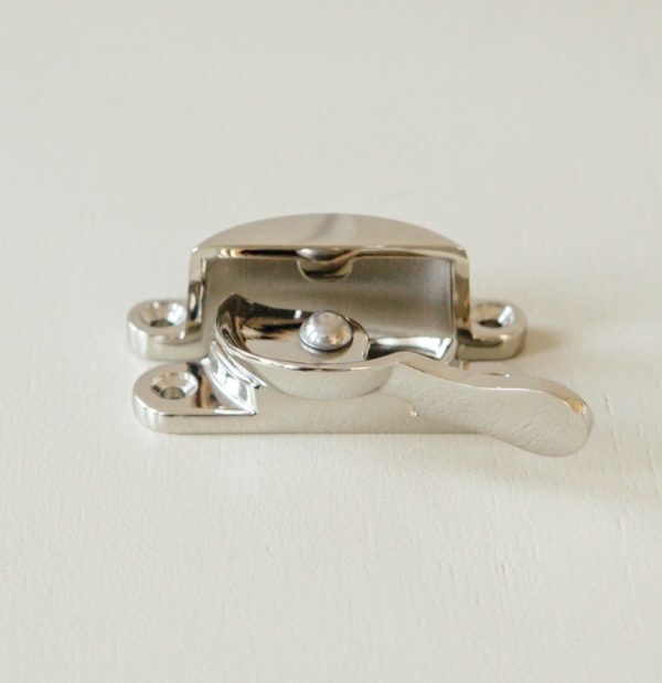 Fitch Sash Window Fastener - Polished Nickel