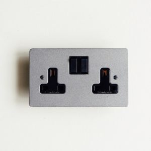 13 Amp Double Switched Socket - Patine