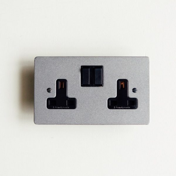 13 Amp Double Switched Socket - Patine