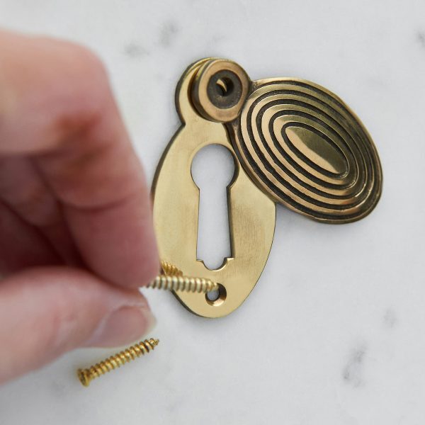 Beehive Escutcheon - Aged Brass - Image 3
