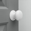 Porcelain Door Knobs (Pair) - White