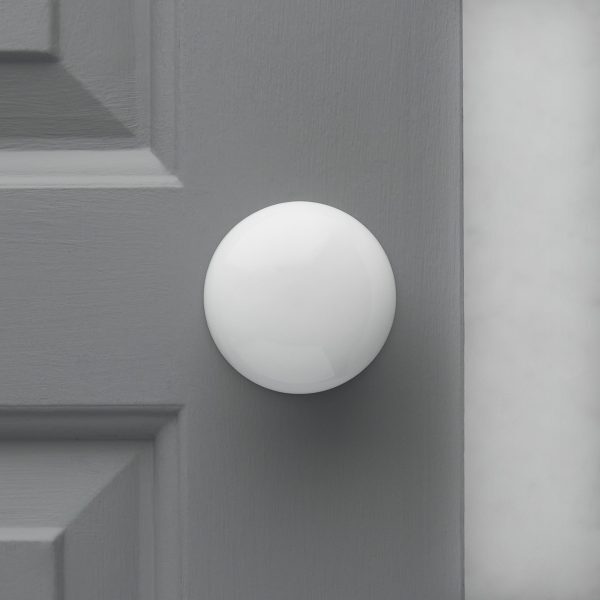 Porcelain Door Knobs (Pair) - White - Image 3