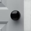 Porcelain Door Knobs (Pair) - Black - Image 3