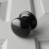 Porcelain Door Knobs (Pair) - Black - Image 2