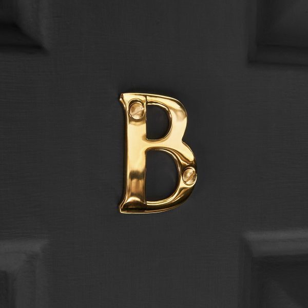 House Letter 'A' 'B' - Polished Brass