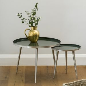 Jelva Side Table - Forest Green save 70%