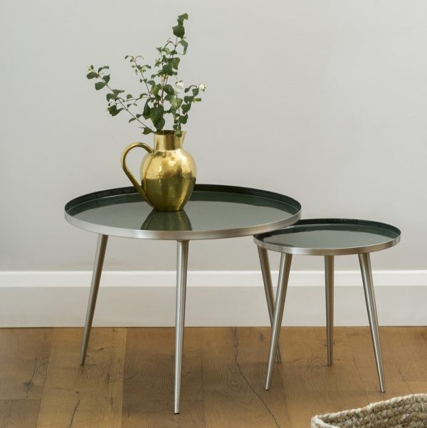 Jelva Side Table - Forest Green save 70%