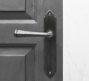 Gothic Lever Handles (Pair) - Black
