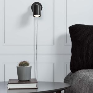 Greger Wall Spotlight - Black