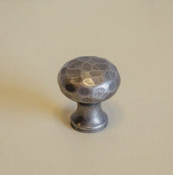 Hammered Cupboard Knob - Pewter - Image 2