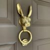 Hare Door Knocker - Polished Brass - Image 2
