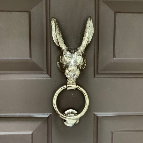 Hare Door Knocker - Nickel - Image 3