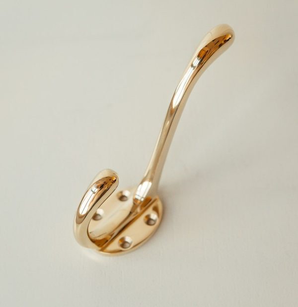 Hat and Coat Hook - Brass - Image 2