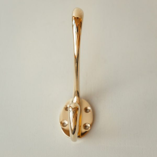 Hat and Coat Hook - Brass - Image 3