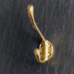 Hat and Coat Hook - Brass