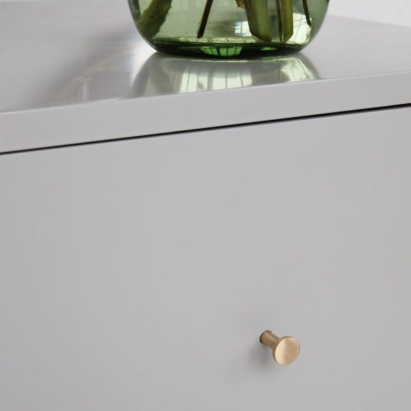 Cabinet Knob - Smooth Brass - Image 2