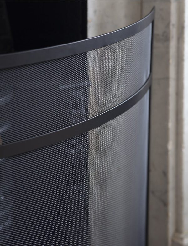Curved Firescreen - Black - Image 2