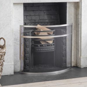 Curved Firescreen - Silver