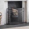 Curved Firescreen - Black