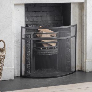 Curved Firescreen - Black