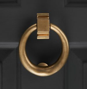 Hoop Door Knocker - Aged Brass