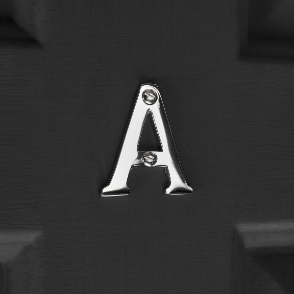 House Letter 'A' 'B' - Polished Nickel