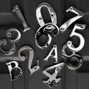 House Numbers - Polished Nickel