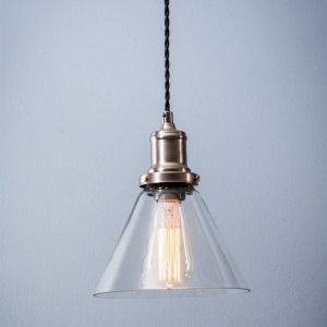 Hoxton Glass Pendant Light - Cone