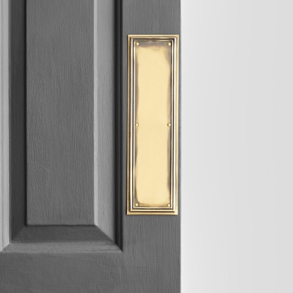 Lincoln Fingerplate- Aged Brass - Image 2