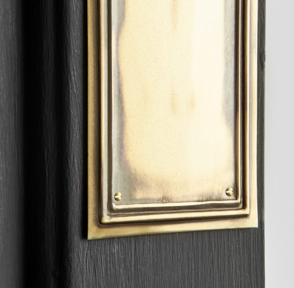 Lincoln Fingerplate- Aged Brass - Image 3