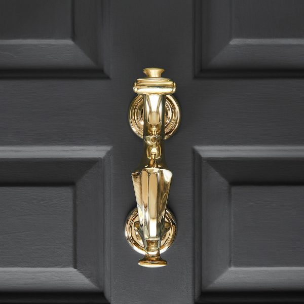 London Doctor's Door Knocker - Polished Brass - Image 2