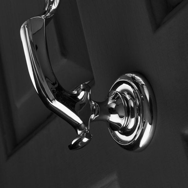 London Doctor's Door Knocker - Polished Nickel - Image 2