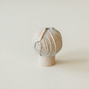Lotus Bud Cabinet Knob from Turnstyle (Box of 6) - Terracotta Blue SAVE 70%