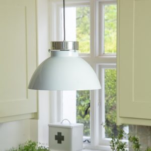 Lucas Pendant Light - White save 80%