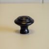 Natural Smooth Cabinet Knob - Black - Image 2