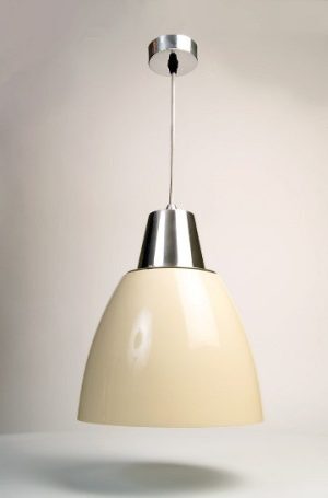 Noah Pendant Light - Cream (White Inside) save 70%
