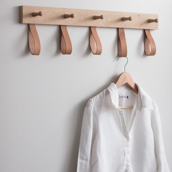 Oak 5 Peg Rail
