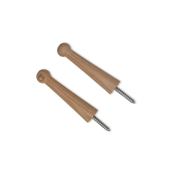 Oak Peg Hooks - Set of 2 save 25% - Image 2