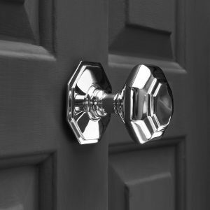 Octagonal Door Pull - Nickel