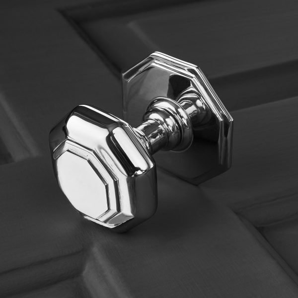 Octagonal Door Pull - Nickel - Image 3