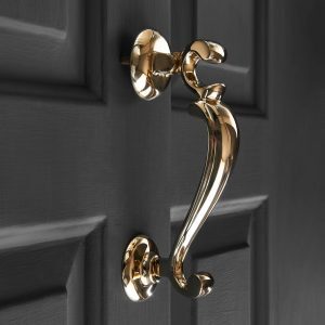 Old Doctors Door Knocker - Polished Brass