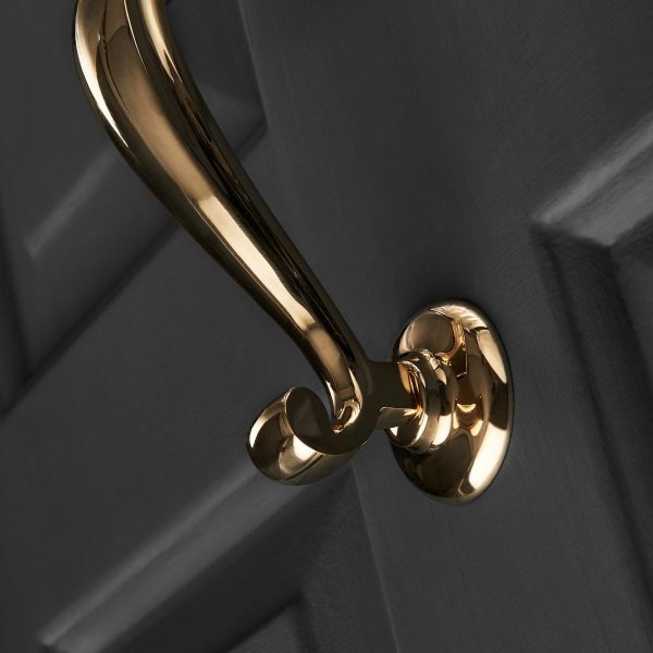 Old Doctors Door Knocker - Polished Brass - Image 3