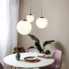 Opal Glass & Brass Pendant Light - save 60% - Image 2